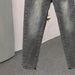 Men's Slim Straight Gray Jeans | Classic Fit With Signature Leather Patch | Comfort Stretch Denim For Everyday Wear_mkmklike.com