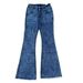 Promotional Item, In-stock Cross-border European And American Women's Jeans, Unique High-waisted Stretchy Studded Raw_mkmklike.com