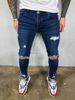 Suitable For All Seasons High Quality 2020 Men's Distressed Stretch Skinny Jeans New Style 8812_mkmklike.com