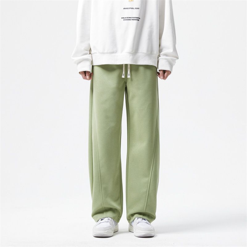 LKTM Wear # Autumn/Winter New Sanitary Men's American High Street Loose Drawstring Straight Tube Sports Bending Knife 03F_mkmklike.com