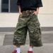 Men's American Style Distressed Camouflage Workwear Straight Leg Jeans Capri Niche Design Cross Border Trade Exclusive_mkmklike.com