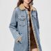 Women's Oversized Long Denim Jacket With Fleece Lining - Street Fashion Winter Coat_mkmklike.com