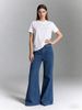 European And American Fashion High-waisted Washed Flared Jeans, Loose Wide-leg Pants, Vintage Floor-length Trousers,_mkmklike.com