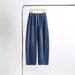 Clair 2025 Autumn Winter New Lyocell Vintage Denim Casual Women Scimitar Bean Pod Pants Loose Trendy Brand Elastic Wide Leg_mkmklike.com