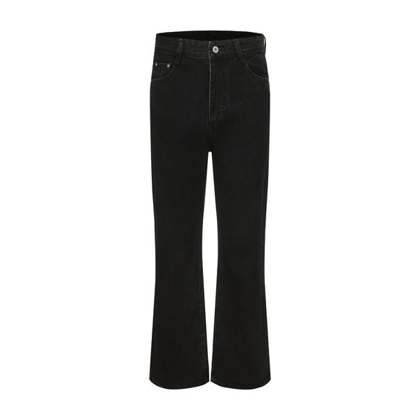 Men's Clothing New High Ounce Washed Distressed Flared Jeans 517 Black Retro Cleanfit Trendy For Men And Women_mkmklike.com