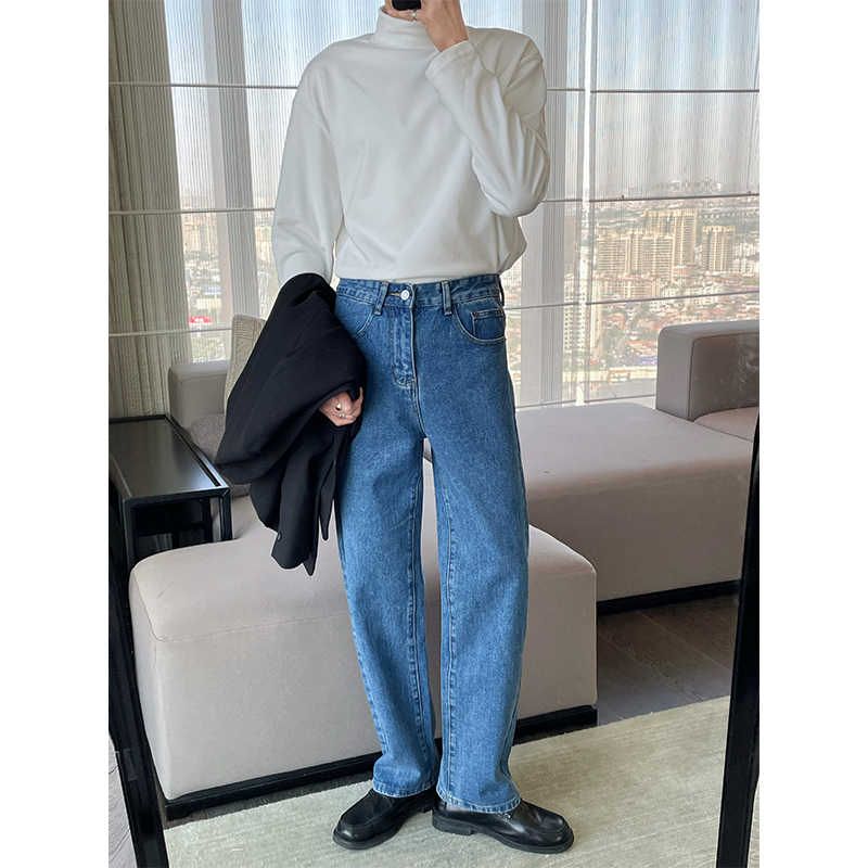 Nordmann Vintage Blue Jeans For Men, Straight Loose Wide-Leg Washed Pants, Autumn Winter Style, Guangzhou Xintang Cool Casual_mkmklike.com