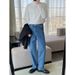 Nordmann Vintage Blue Jeans For Men, Straight Loose Wide-Leg Washed Pants, Autumn Winter Style, Guangzhou Xintang Cool Casual_mkmklike.com
