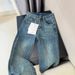 American Retro Rhinestone Jeans For Women Y2K Street Design High Waist Straight Loose Versatile Floor-Length Pants_mkmklike.com
