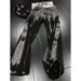Black Tie-dye Jeans Spring And Autumn Men's Trendy Brand Fried Street Micro-pull Pants American Straight Scimitar Pants_mkmklike.com