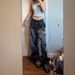 Unisex High Street Printed Denim Jeans Vibe Mopping Trousers Casual Cotton Office Lady Spring/Autumn_mkmklike.com