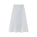Women's clothing temperament slim fit embroidered solid color versatile skirt_mkmklike.com