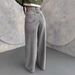 Women's High-Waisted Wide-Leg Jeans – Vintage Washed Sky Gray, Stretch Cotton, Straight Fit (S-3XL, Classic Denim For Casual & Streetwear)_mkmklike.com