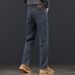 Premium Relaxed Fit Straight Leg Jeans For Men - Comfortable Cotton Denim Pants With Classic Wash & Slight Stretch (Multiple Colors & Sizes Available)_mkmklike.com