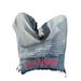 "Women's High-Waisted Wide Leg Jeans - Retro American Letter Print Design, Loose Fit Denim Pants For Casual & Streetwear"_mkmklike.com