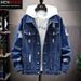 Northfold Spring Men's Ripped Jacket For Students, Stylish Korean Version, Casual Denim Coat, Trendy_mkmklike.com
