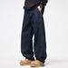Men's Winter Warm Velvet Thickened Scimitar Jeans Men's Primary Color Loose Straight Wide-leg Trousers_mkmklike.com