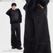 Men's Clothing Retro Design Black Wide Leg Jeans Street Loose Straight Pants Couple Trendy Men_mkmklike.com