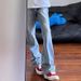Men's Light Blue Vibe Blade Jeans – High Street Slim Fit With Subtle Flare_mkmklike.com