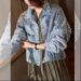 Women's Clothing Sequin Design Korean Style Casual Denim Top Denim Jacket With Rhinestone Design - Loose Fit Korean Style Casual Coat For Women_mkmklike.com