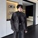 Men's Washed Distressed Denim Suit 2026 Trendy Two Piece Set Loose Fit Slightly Flared Pants And Jacket Spring Autumn Wear_mkmklike.com