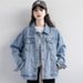 Denim Jacket For Women In Spring Autumn 2025, Versatile And Loose Fit, Short Boyfriend Jacket, Top, Trend_mkmklike.com