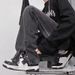American Style Ripped Jeans Men's Summer Vibe Workwear High Street Trendy Brand Side Zipper Split Pants_mkmklike.com