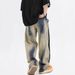 Men's Clothing High Street Gradient Color Scimitar Jeans For Men And Women, Neutral Loose Straight Wide Leg Casual Pants, Niche Lazy Style_mkmklike.com
