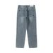 American Street Style Washed Vintage Small Straight-Leg Jeans For Men Hip-Hop Personality Tapered Design Loose Casual_mkmklike.com