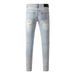 Men's Clothing Fashion Brands Street Hiphop Fashion Tight Fit Skinny Jeans_mkmklike.com