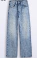 Women's Clothing High Waist Washed Retro Straight Jeans_mkmklike.com