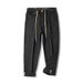 Men's Casual Loose Straight Leg Stretch Denim Long Pants Spring Autumn New Trendy Japanese Style_mkmklike.com