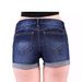Women's Clothing Ripped Hem Denim Shorts Low Waist Jeans_mkmklike.com