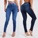 Women's Clothing High Waist Stretchy Skinny Jeans - Slim Fit Denim Pants For Casual & Office Wear (Blue, Dark Blue)_mkmklike.com
