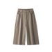 American Retro Denim Cropped Pants, Summer Pure Cotton Unisex Trendy Straight Shorts, Casual Versatile Mid-length Pants_mkmklike.com