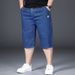 Loose Plus Denim Shorts Large Size Cropped Men's Trendy Versatile Summer Mid-Length Pants_mkmklike.com