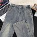 Men's Clothing Jeans For Men Niche Design Cleanfit Pants Slim Fit Straight Pants_mkmklike.com