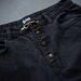 High Waisted Straight Leg Patchwork Denim Trousers Washed Embroidered Loose Fit For Men_mkmklike.com