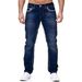 Pulse New Men's Double-Line High Elasticity Jeans From European And American Cross-Border Platform_mkmklike.com
