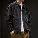 American Style High-End Retro Casual Shirt Denim Spring Autumn Trendy Outdoor Workwear Jacket Men_mkmklike.com