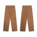 Men's Distressed Wide-Leg Jeans – 90s Vintage Washed Denim Pants With Relaxed Fit & High Street Vibe (S-3XL, Coffee Brown, Mid-Rise, Comfort Stretch)_mkmklike.com