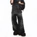 Men's Clothing High Street Wide Leg Jeans Men's And Women's Loose Washed Straight Jeans_mkmklike.com