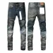 Mens Womens Designer Jeans Distressed Ripped Bikers Denim Cargo For Men Women Fashion Mans Black Pants_mkmklike.com