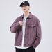 Men's Clothing Dopamine Pink Denim Jacket Men's Autumn And Winter Style Tasute Workwear Autumn Casual Jacket_mkmklike.com