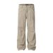 Men's Clothing Men's High-Waist Cargo Pants Straight Leg Cleanfit Maillard Jeans Slight Flare Retro Washed American Style_mkmklike.com