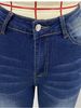 K Slim-fit Jeans For Women With A Flattering Floral Applique And Sequin Slit Hem Skinny Pencil Leg Pants_mkmklike.com