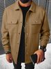 25 New Cross-Border European And American Lapel Loose Coat Casual Corduroy Workwear Jacket_mkmklike.com