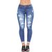 Women's Clothing Slim Hip lifting Skinny Jeans Slim Nine point _mkmklike.com