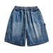 Men's Clothing Summer Thin Loose Trendy Straight Pants Style Casual All Match Five Point Pants_mkmklike.com