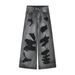 Men's Clothing Denim Ripped Wide Leg Jeans Straight Loose High Street Vibe Mopping Pants_mkmklike.com