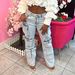 Women’s High-Waisted Distressed Cargo Jeans – Stretch Denim Pants With Utility Pockets (S-XL, Light Blue)_mkmklike.com
